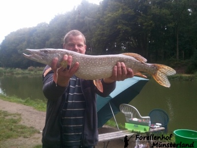 Vom Chef gefangener Hecht